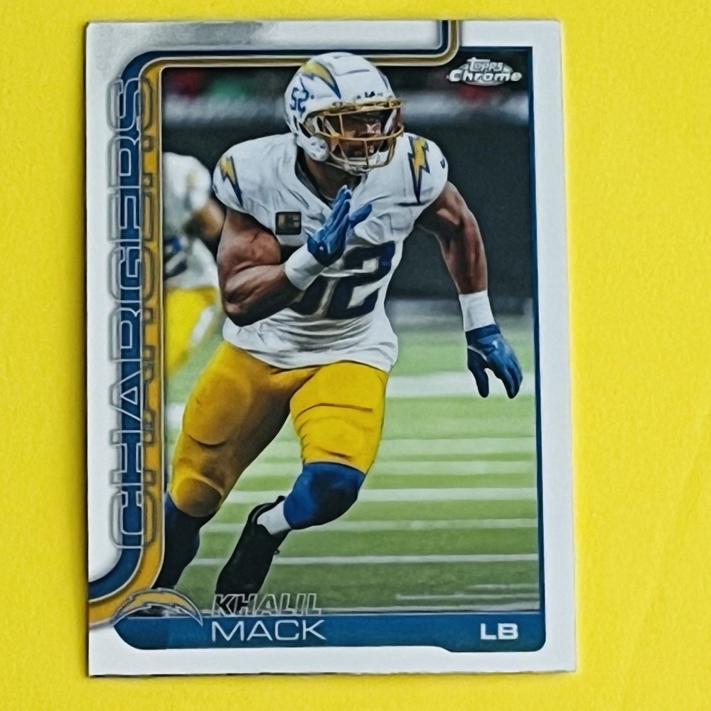 2025 Topps Chrome FNL Football Khalil Mack‎ #160 Los Angeles Chargers Base Card